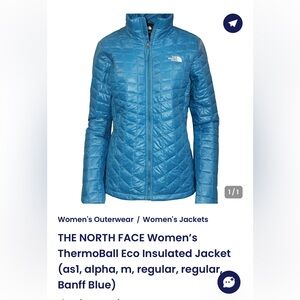 Excellent condition The North Face Jacket. Limited Edition Color Tourquoise!